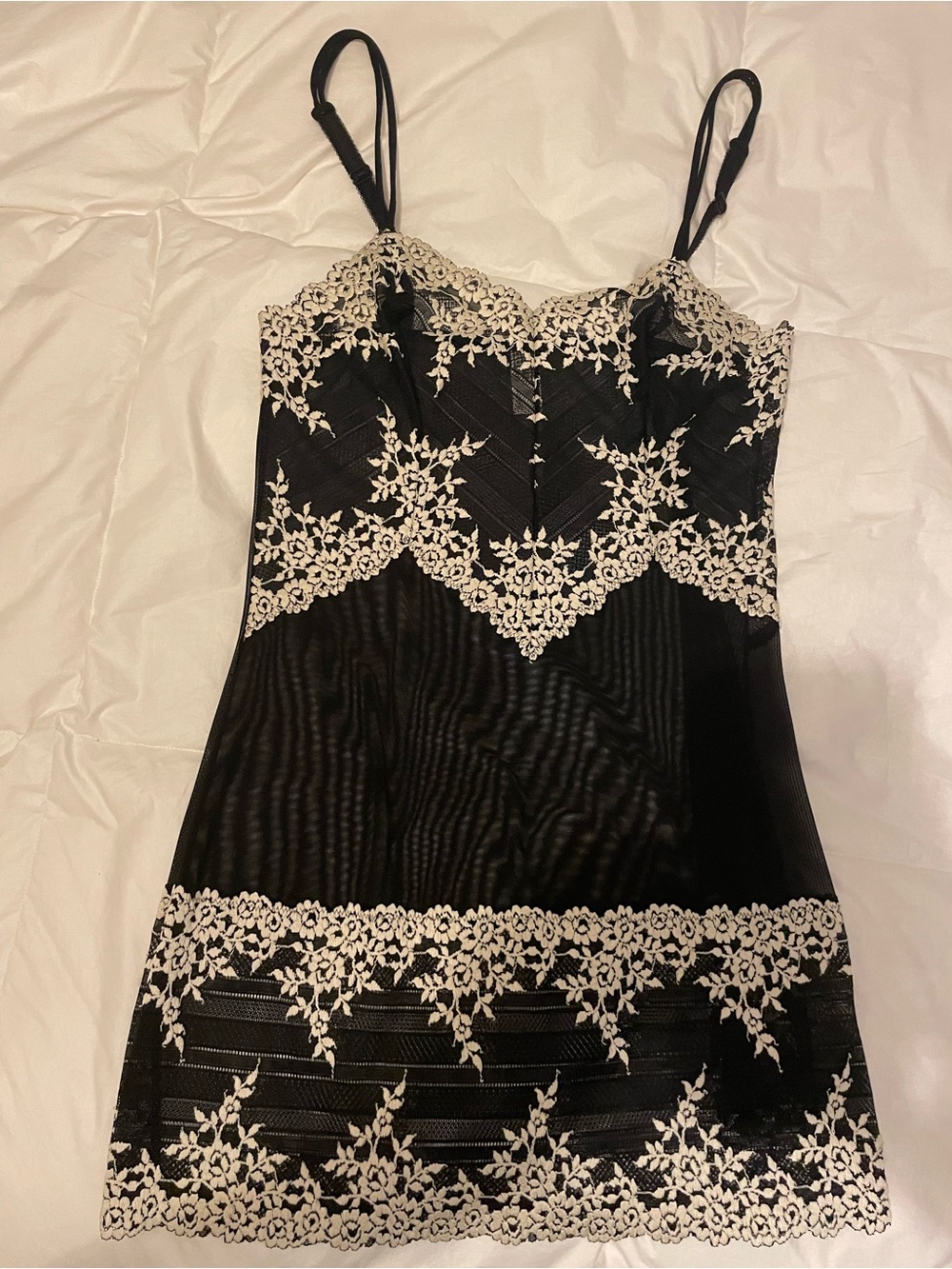 Lingerie Wacoal Black and Ivory Labeled Garment